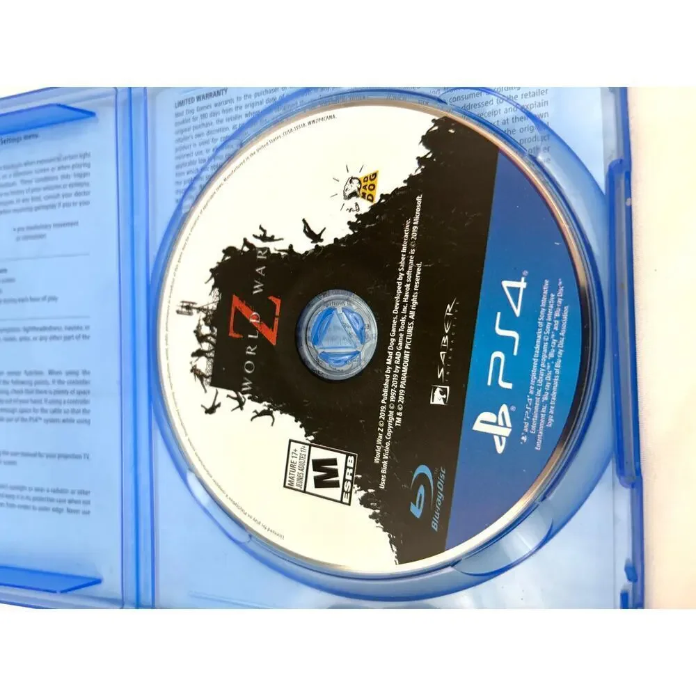 World War Z Sony PlayStation 4, 2019 Tested &‎ Working PS4 Zombies